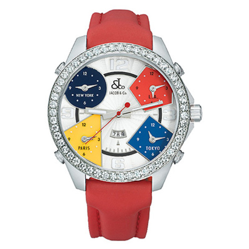 Jacob & Co. Five Time Zone Diamond Watch 964606