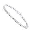 Women' Unique 14K White Gold Lab Grown Diamond Tennis Bracelet