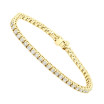 Women' Unique 14K Yellow Gold Lab Grown Diamond Tennis Bracelet
