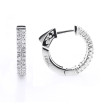 14K Diamond Hoop Earrings 0.70ct