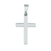 14K Gold Diamond Cut Cross Pendant