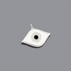 14K Gold Diamond Evil Eye Charm Pendant 0.07ct