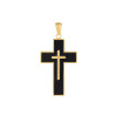 14K Gold Polished Cross Pendant