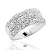 14K Gold Women's Diamond Wedding Band 1.21ct