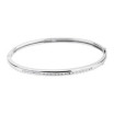 14K White Gold 1/2 CTW Natural Diamond Bangle 6 1/2in Bracelet