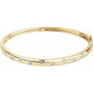 14K Yellow Gold 1/2 CTW Natural Diamond Bangle 6 3/4in Bracelet