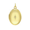 14K Yellow Gold 0.01ct Diamond Picture Locket Pendant for Men & Women