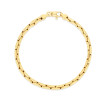4.5mm Compressed Cable Link Bracelet for Men & Women | 14K Yellow Gold | Lobster Clasp