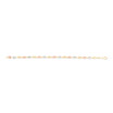 4.9mm Tricolor Gold Puffed Mariner Link Anklet for Women | 14K Tricolor Gold | Lobster Clasp