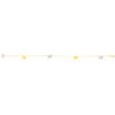 7mm Two-tone Gold Butterfly Anklet for Women | 14K Two Tone Gold | Spring Ring Clasp