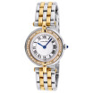 24mm Ladies Diamond Watch Small Cartier Panthere Vendome 18k Gold SS 2 Row
