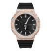 Rose Casio G-Shock GA2100-1A Black Dial 7.90ctw Diamond Watch