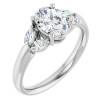 Abigail 1 Carat Oval Diamond Accented Engagement Ring