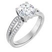 Aria 1.5 Carat Round Diamond Accented Engagement Ring