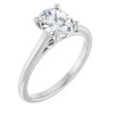 Audrey 1 Carat Oval Diamond Accented Infinity-Inspired Engagement Ring
