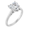Audrey 2 Carat Heart Diamond Accented Infinity-Inspired Engagement Ring