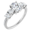Avery 1 Carat Oval Diamond Five-Stone Engagement Ring