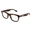 Bottega Veneta Men's Designer Square Eyeglasses BV1129O002 Clear Demo Lenses