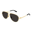 Bottega Veneta Unisex Designer Aviator RX-Sunglasses BV1302S001 Metal Frame