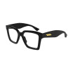 Bottega Veneta Women's Designer Square Eyeglasses BV1458O001 Clear Demo Lens
