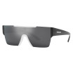 Burberry Men's Designer Shield Sunglasses BE429140496G Grey Mirror Black Lenses