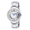 Cartier Ballon Bleu Stainless Steel Women's Diamond Watch 28mm 