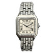 Cartier La Panthere Stainless Steel Women's Diamond Watch 29mm 3.42ct