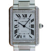 Cartier Tank Solo Stainless Steel Women's Diamond Watch 31mm ~1ct Automatic Movement
