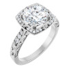 Celine Lab Grown Diamond Ring | 2 Carat Round Diamond Sculptural-Inspired Engagement Ring