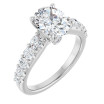 Charlie 2 Carat Oval Diamond Accented Engagement Ring