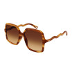 Chloe Women's Designer Square RX-Sunglasses CH0086S002 Brown Gradient Lenses