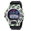 G-Shock Men's Diamond Watch 5ct Sterling Silver DW-6900 White Green Diamonds