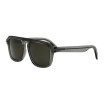 Dior Women's Designer Square Eyeglasses DIORBLACKSUITS15F20N Green Lenses