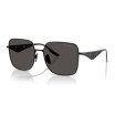 Dolce & Gabbana Women's Designer Square black Sunglasses DG231001/87/57 Metal Frame