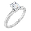 Eden 1 Carat Emerald Diamond Solitaire Engagement Ring
