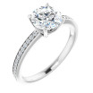 Eleanor 1.25 Carat Round Diamond Accented Engagement Ring