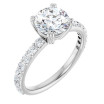 Evelyn 1.5 Carat Round Diamond Accented Engagement Ring