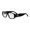 Fendi Men's Designer Rectangle Eyeglasses FE50115I54001 Clear Demo Lens