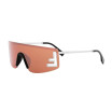 Fendi Women's Designer Square Sunglasses FE40168U16U Red Mirror Lenses