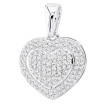 Elegant 14K Gold Diamond Double Heart Pendant for Women 0.35ct