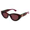 Gucci Women's Designer Cat Eye RX-Sunglasses GG1862S003 Burgundy Lenses