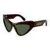 Gucci Women's Designer Cat Eye Sunglasses GG1294S004 Green Lenses