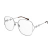 Gucci Women's Designer Square Eyeglasses GG1019O002 Clear Demo Lenses