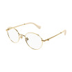 Gucci Women's Designer Square Eyeglasses GG1472OJ001 Clear Demo Lens