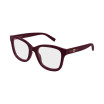 Gucci Women's Designer Square Eyeglasses GG2104O003 Clear Demo Lenses