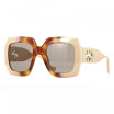 Gucci Women's Designer Square RX-Sunglasses GG1022S003 Brown Lenses