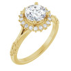 Harlow 1 Carat Round Diamond Halo-Style Engagement Ring