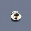 Hematite 18K Sterling Silver Pendant
