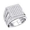 Hip Hop Square Diamond Men's Ring 2.3ct 10K or 14K Gold