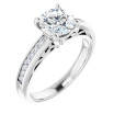 Ivy 1.25 Carat Round Diamond Channel-Set Accented Sculptural Engagement Ring